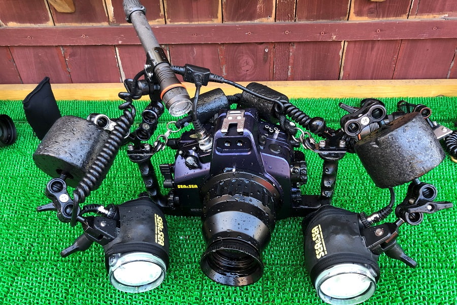 ニコンD810の水中撮影機材