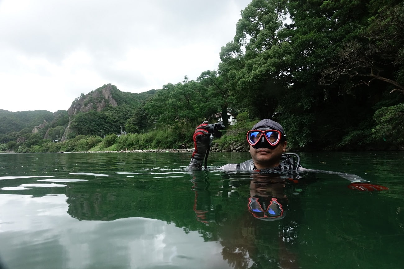 古座川でのダイビングの写真
