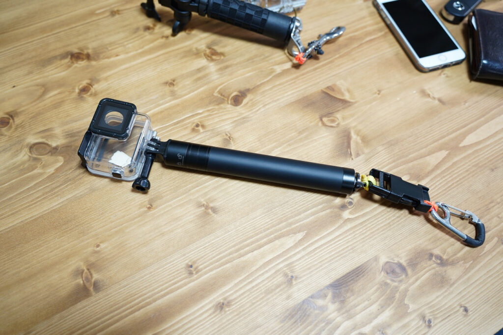 ダイビングをするときのゴープロの持ち方（使い方）棒など・GOPRO 部長の水中写真と秘密のダイビングログ